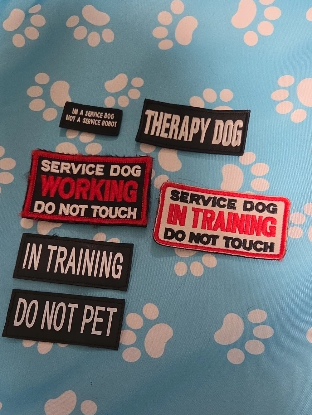 Working Dog Patch Set, Set Of 6 Patches